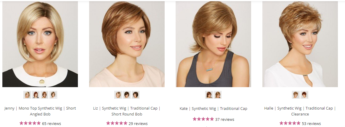 Synthetic top wigs types